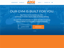 Tablet Screenshot of edgefitnessclub.com